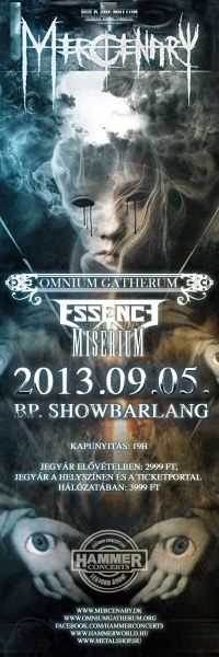Mercenary, Omnium Gatherum: dallamos extrém metal koncertek szeptemberben