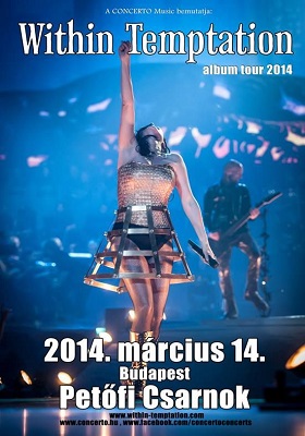 Jövő márciusban Budapestre jön a Within Temptation