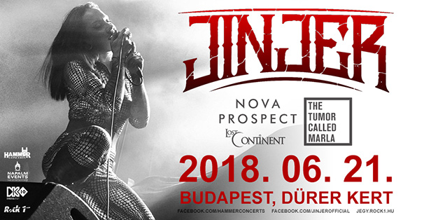 Utolsó perces Jinjer-koncert a Dürerben magyar vendégekkel