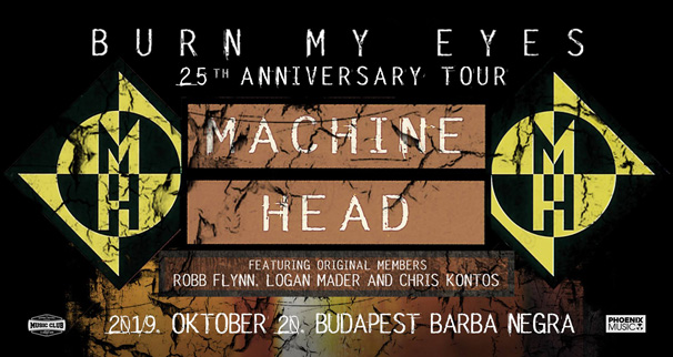 Péntektől lehet jegyet venni a Machine Head Burn My Eyes emlékturnéjának budapesti állomására