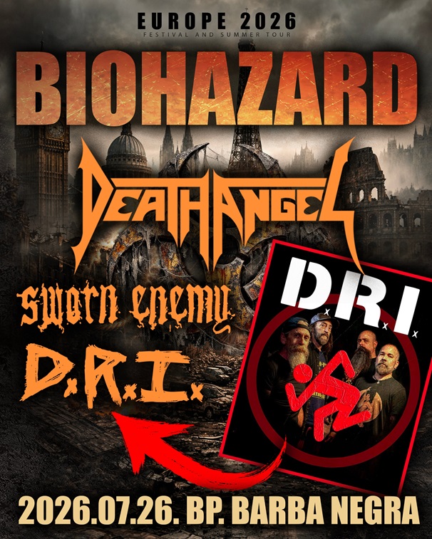 A D.R.I. is fellép a Biohazard, a Death Angel és a Sworn Enemy közös buliján