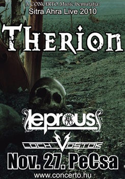Therion, Leprous, Loch Vostok - Budapest, 2010. november 27.