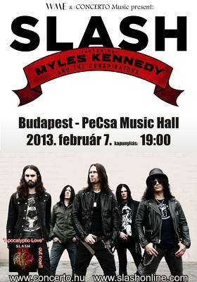 Februárban Budapestre jön Slash és Myles Kennedy